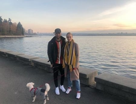 Petrice Jones enjoying his time in Vancouver, Canada with actress Rachel Skarsten
